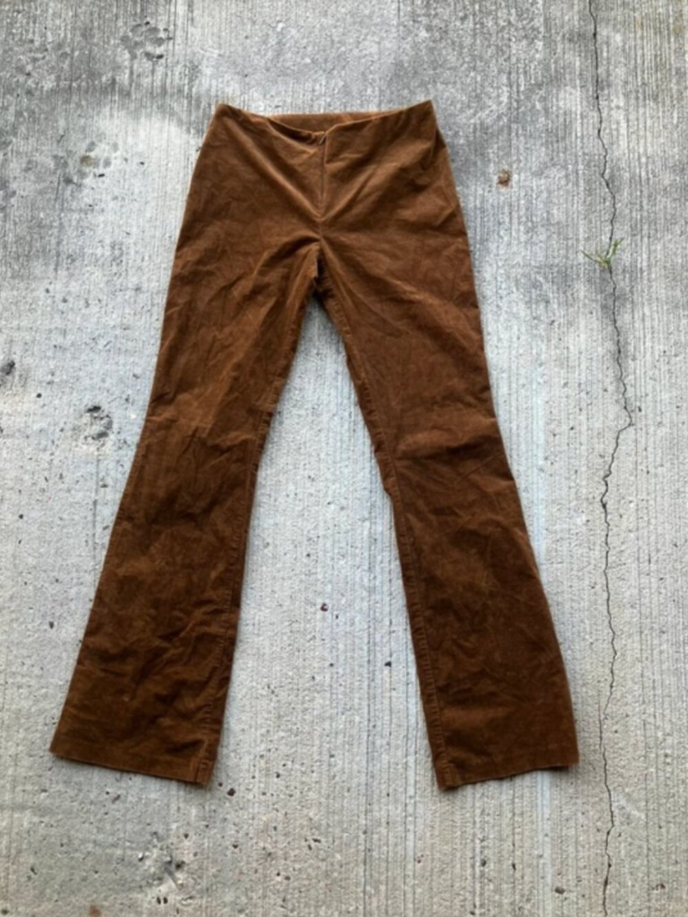Vintage Y2K Express Corduroy Low Rise Flare Pants